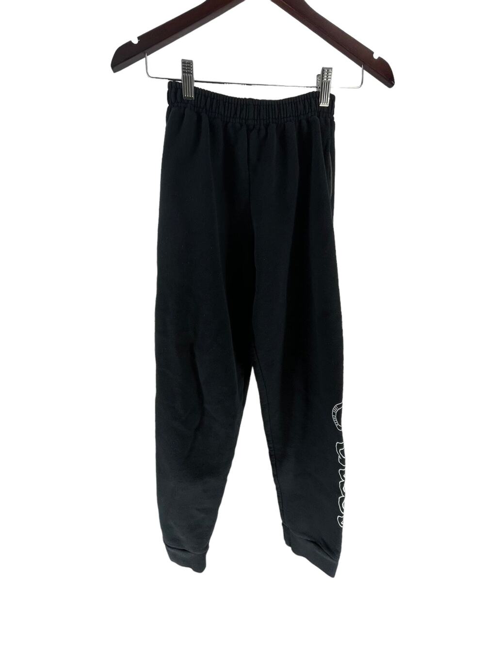 Jerzees Girls Black Cheer Graphic Jogger Sweatpants Youth Size Large